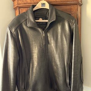 Marc New York Andrew Marc Men’s Dark Brown Genuine Leather Jacket
